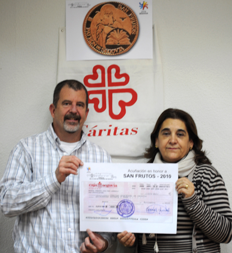 II ANNUAL SAN FRUTOS BENEFIT COIN STRIKING - 573 euros FOR CARITAS